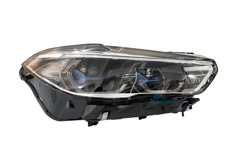 Светодиодни лазерни предни фарове (адаптивни) (с бял фон) за BMW X5 G05 (2019–2022 г.)