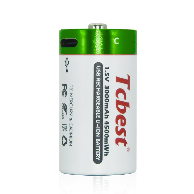 Rechargeable Li-ion Battery Type-c C 1.5V