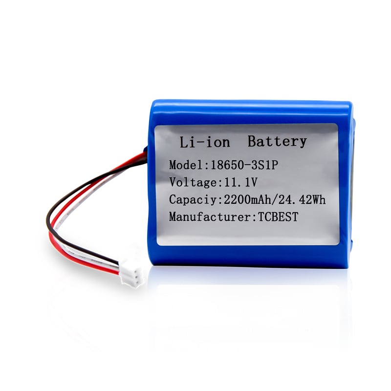 Customize  Lithium Battery Pack 18650-3S1P 2200mAh 11.1V