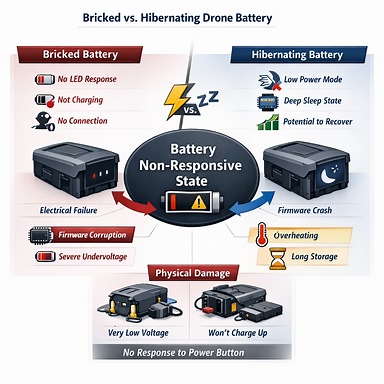 Come riportare in vita una batteria per drone 'bricked' o in ibernazione