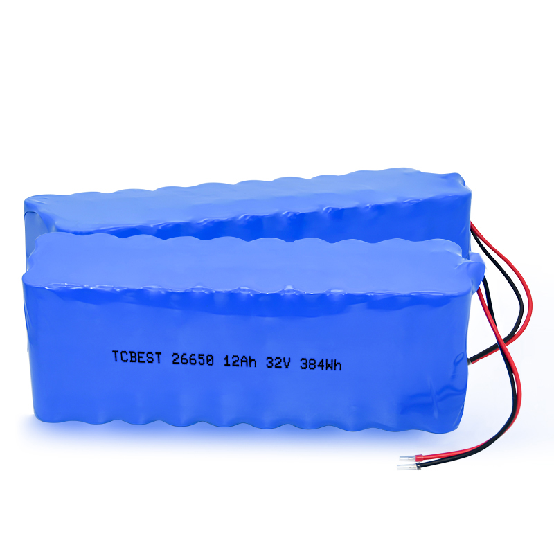 Customize  Lithium Battery Pack 26650-10S3P 12Ah 32V
