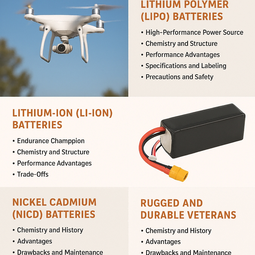 Quanti tipi di batterie per droni esistono