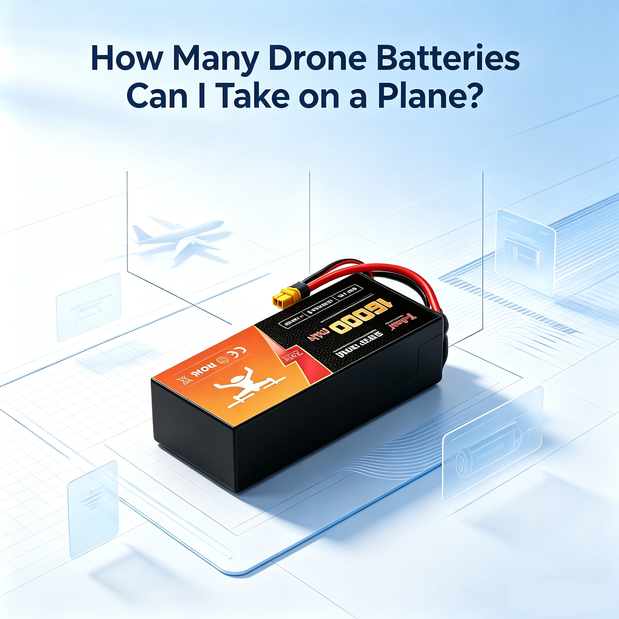 Quante batterie per droni posso portare su un aereo?