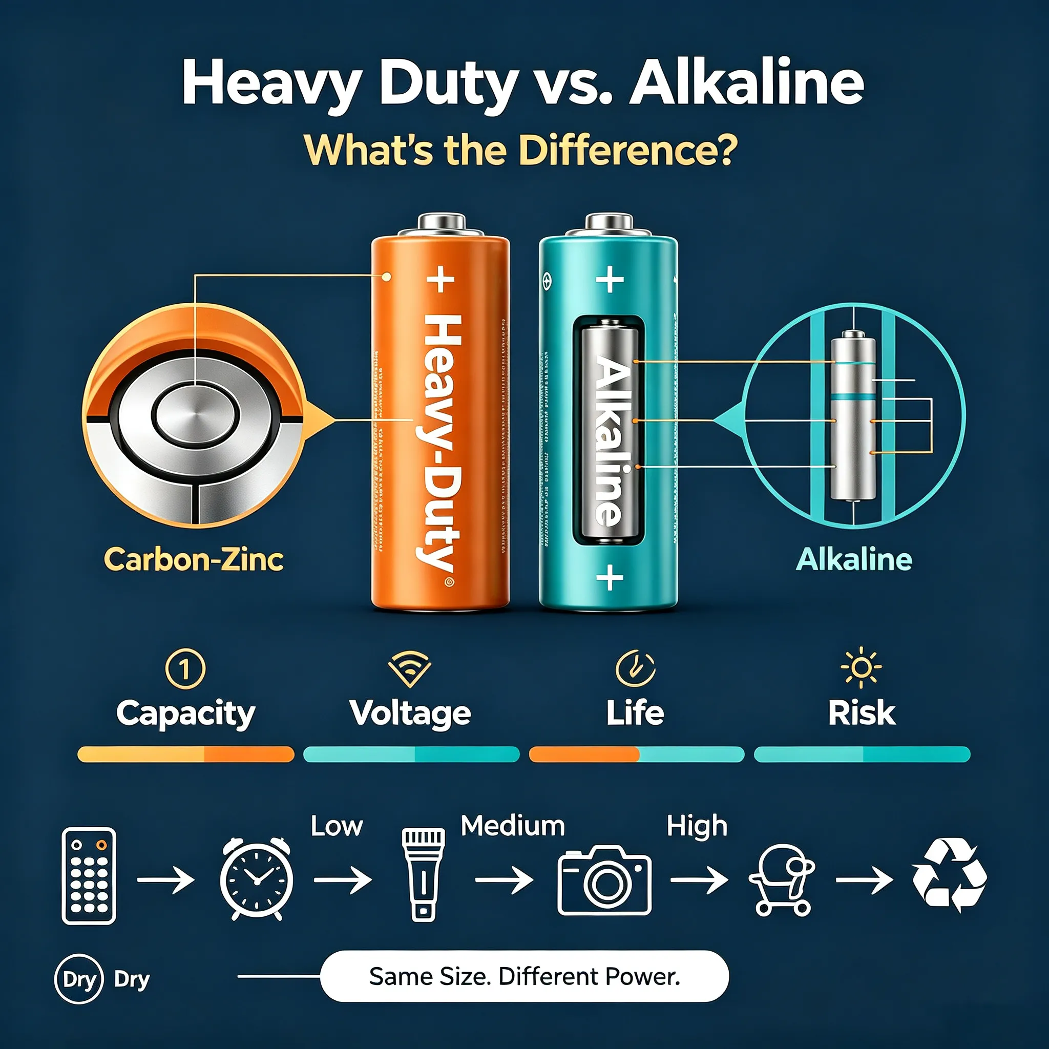 Heavy Duty vs. Alkaline Batteries: What’s the Difference?