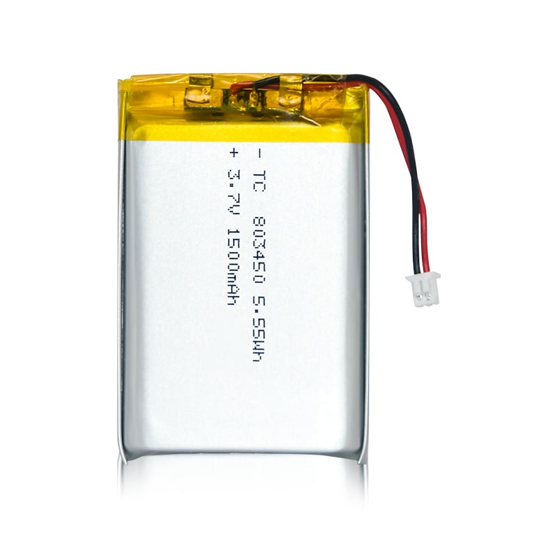 803450 3.7V 1500mAh Lithium Polymer Battery