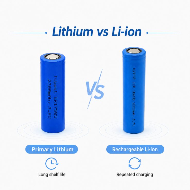 li ion vs lithium battery
