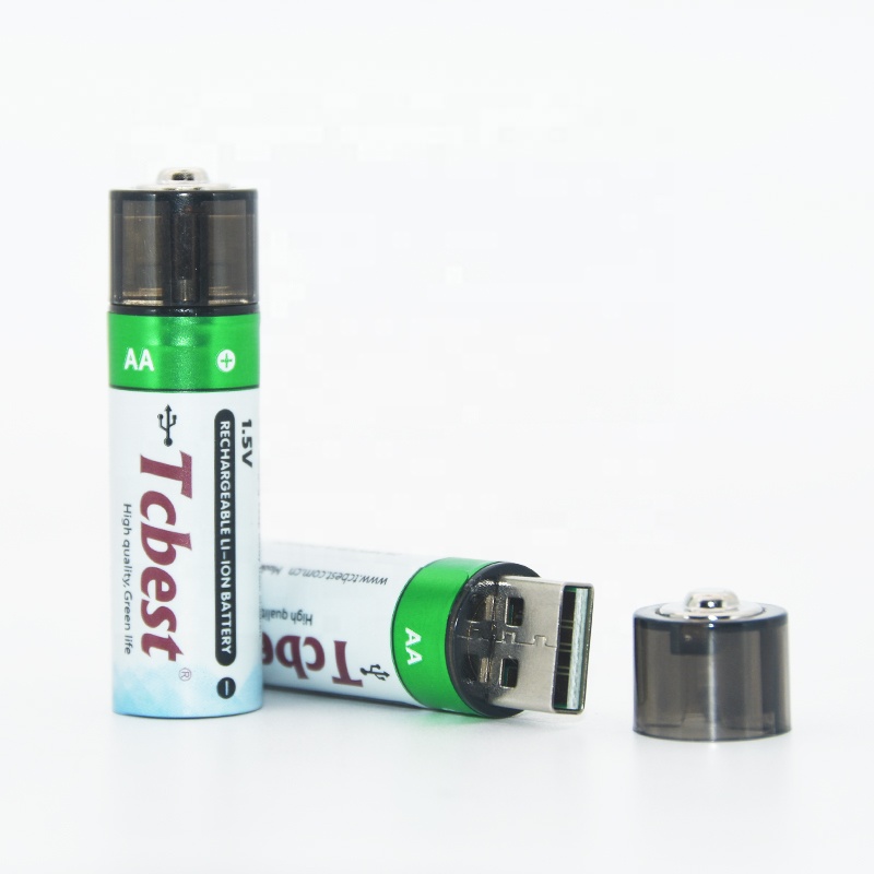 Rechargeable Li-ion Battery USB AA 1.5V
