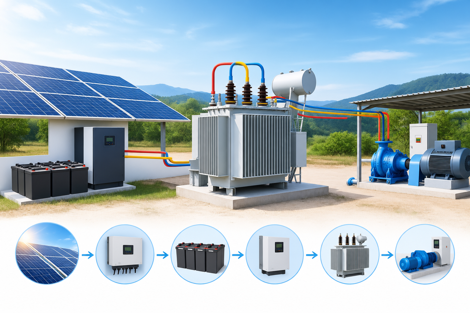 The Main Purpose of a Three Phase Distribution Transformer in an Off-Grid Solar System