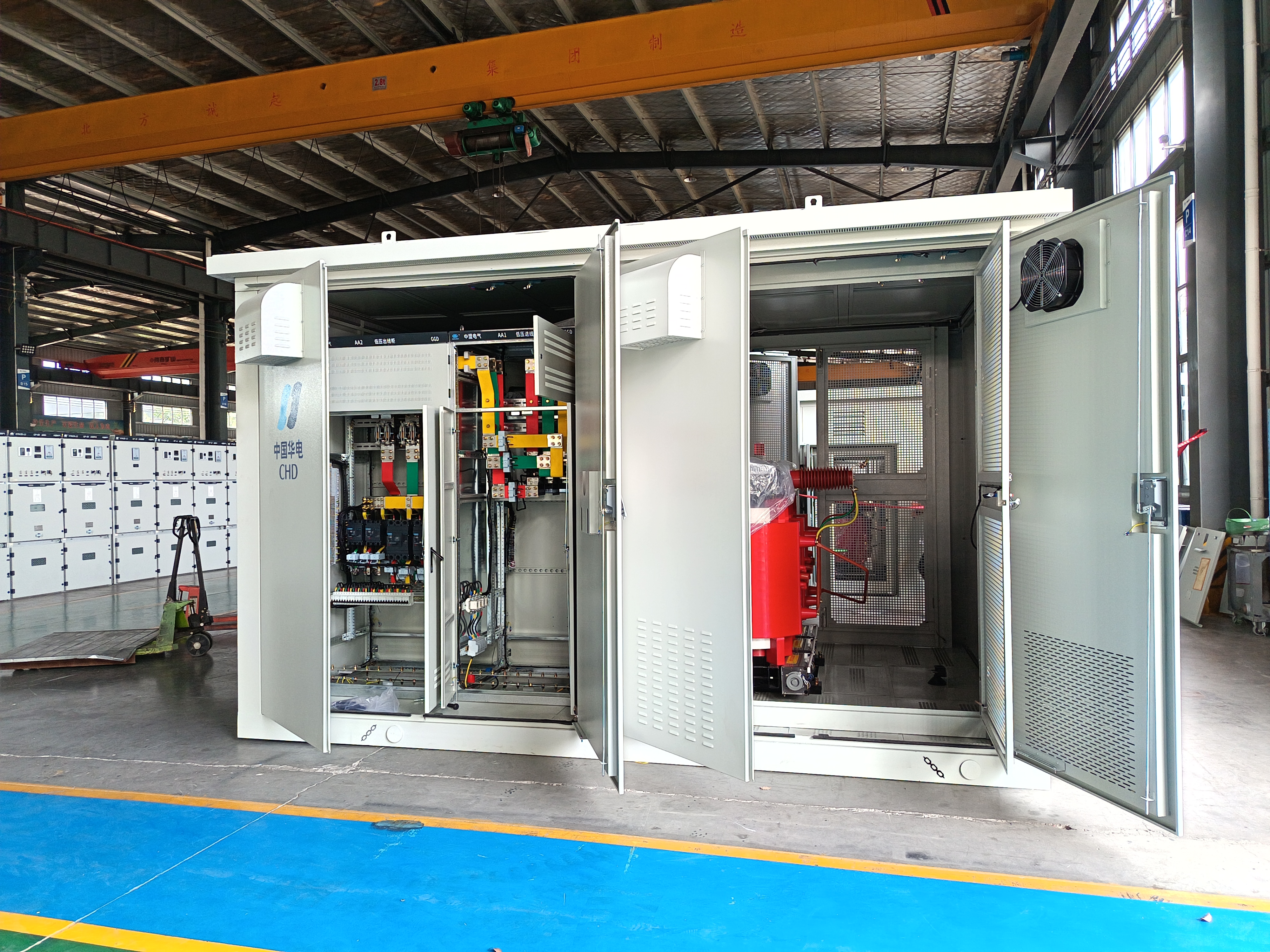 European style box type substation with dry type transformer.jpg