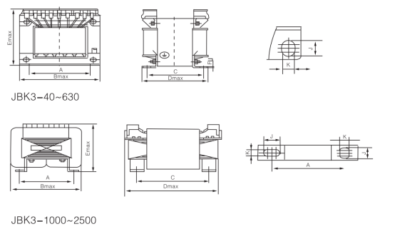 JBK3 Series Control Transformer supplier