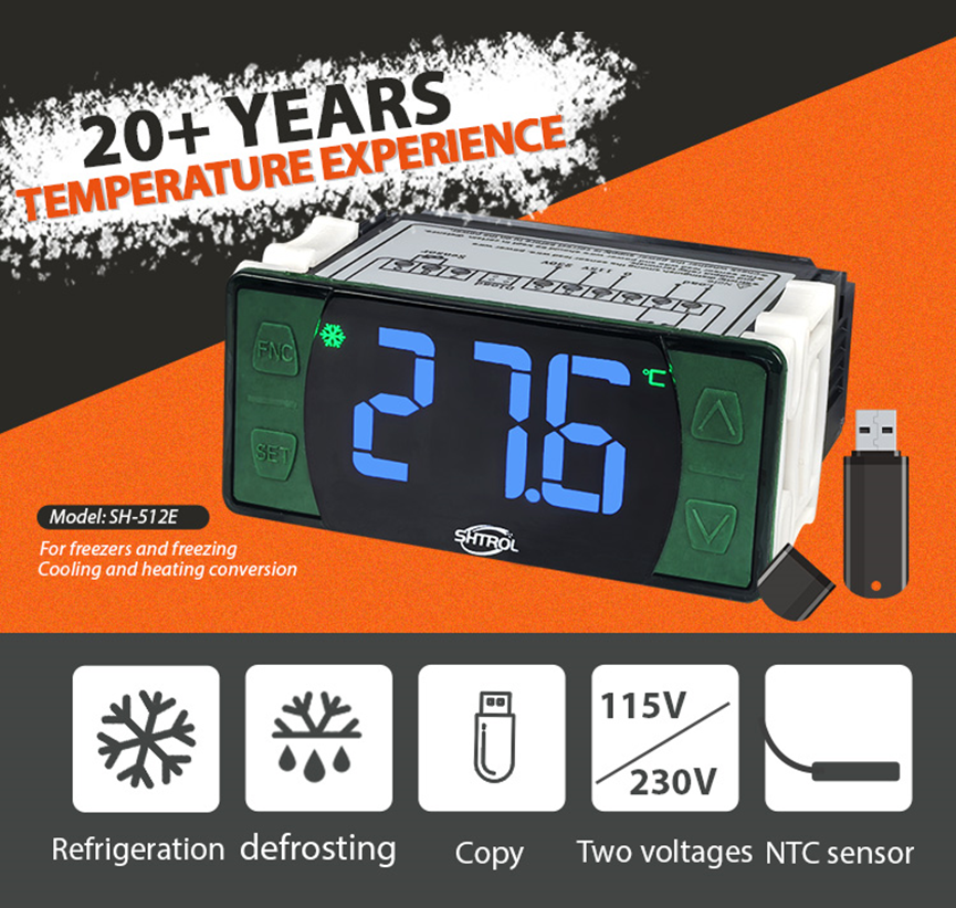 SH-512E İntellektual Temperatur Kontrolleri: Fullgauge-uyğun dizayn ilə dəqiqlik və etibarlılıq