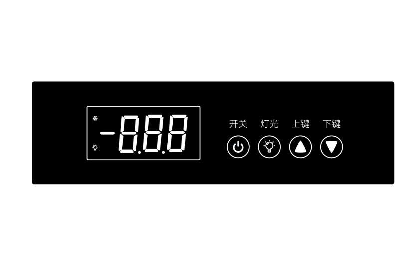 従来サイズのLEDライト付きタッチスクリーン、赤色デジタル管