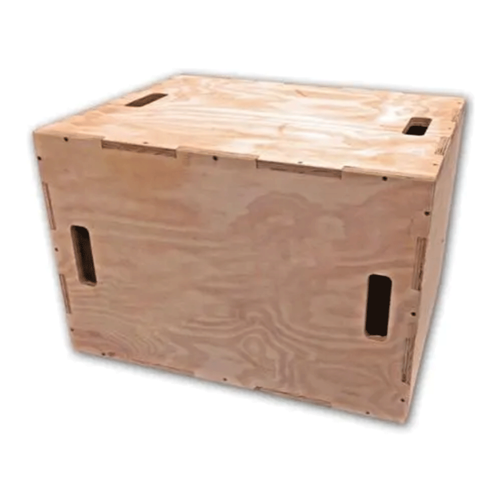 Wooden triple combination jump box