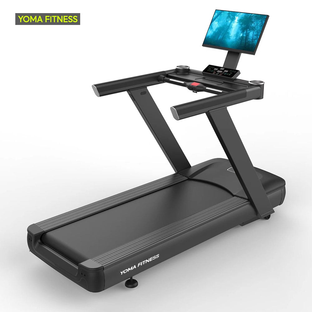 YOMA FITNESS Tapis de course à usage commercial（ Écran d'ordinateur TFT 18,5 pouces )