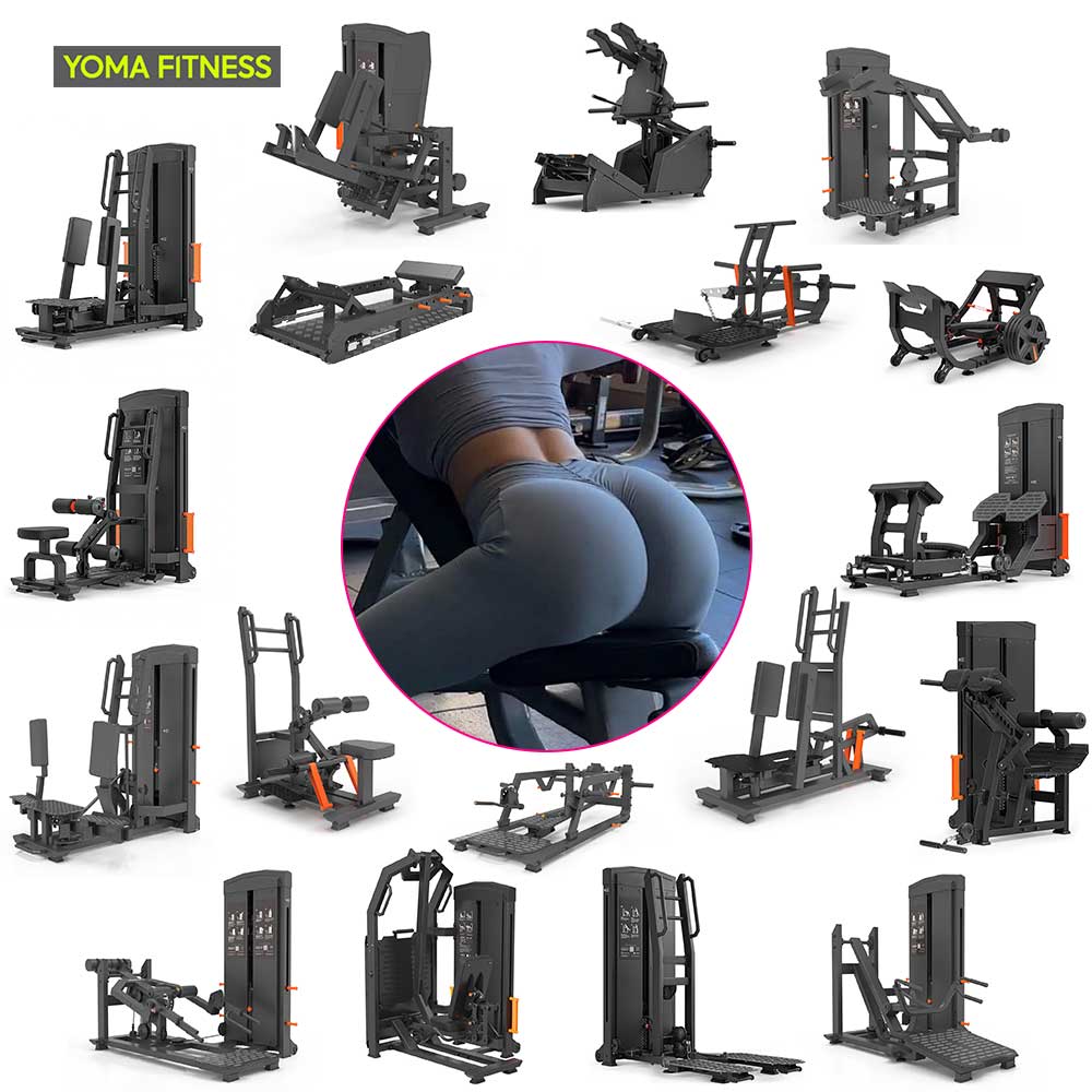 YOMA FITNESS Commercial Booty Bodybuilding Sport Complet Gym Equipment Full Set