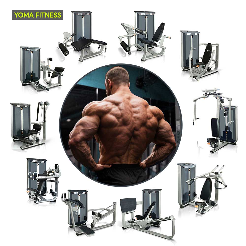 YOMA FITNESS Complet Selectorized Loaded Strength Training Gym Equipment Package for Commercial Gyms Club Project