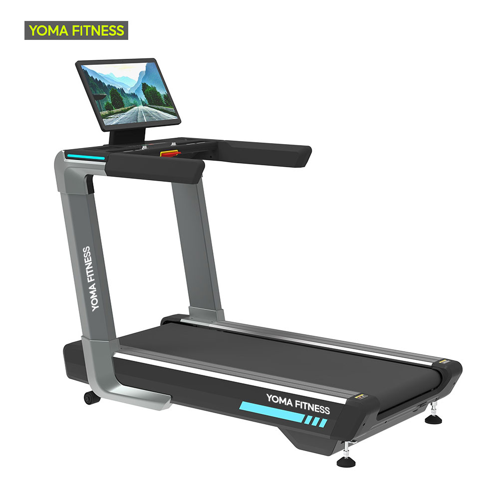 YOMA FITNESS Commercial Use Treadmill（ 23.8-inch HD touch screen)