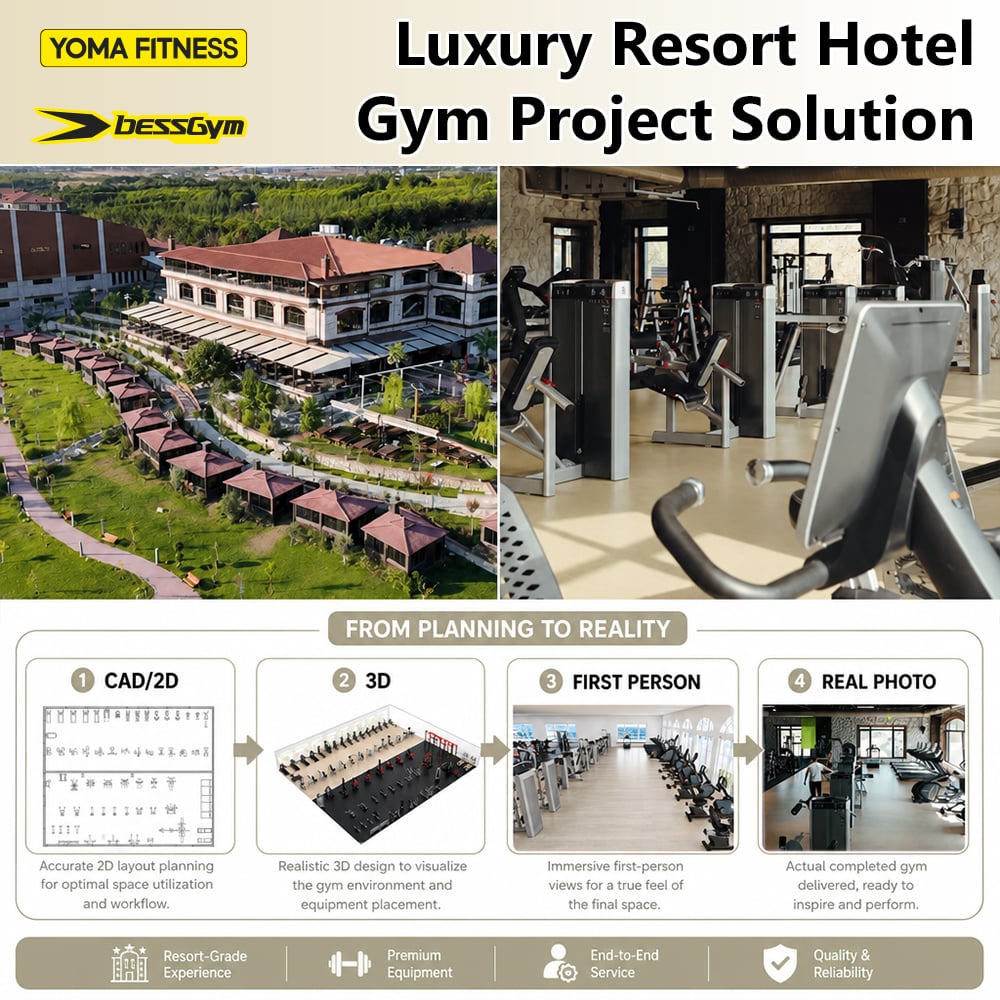 Luxury Lifestyle Resort Hotel Gym Solution