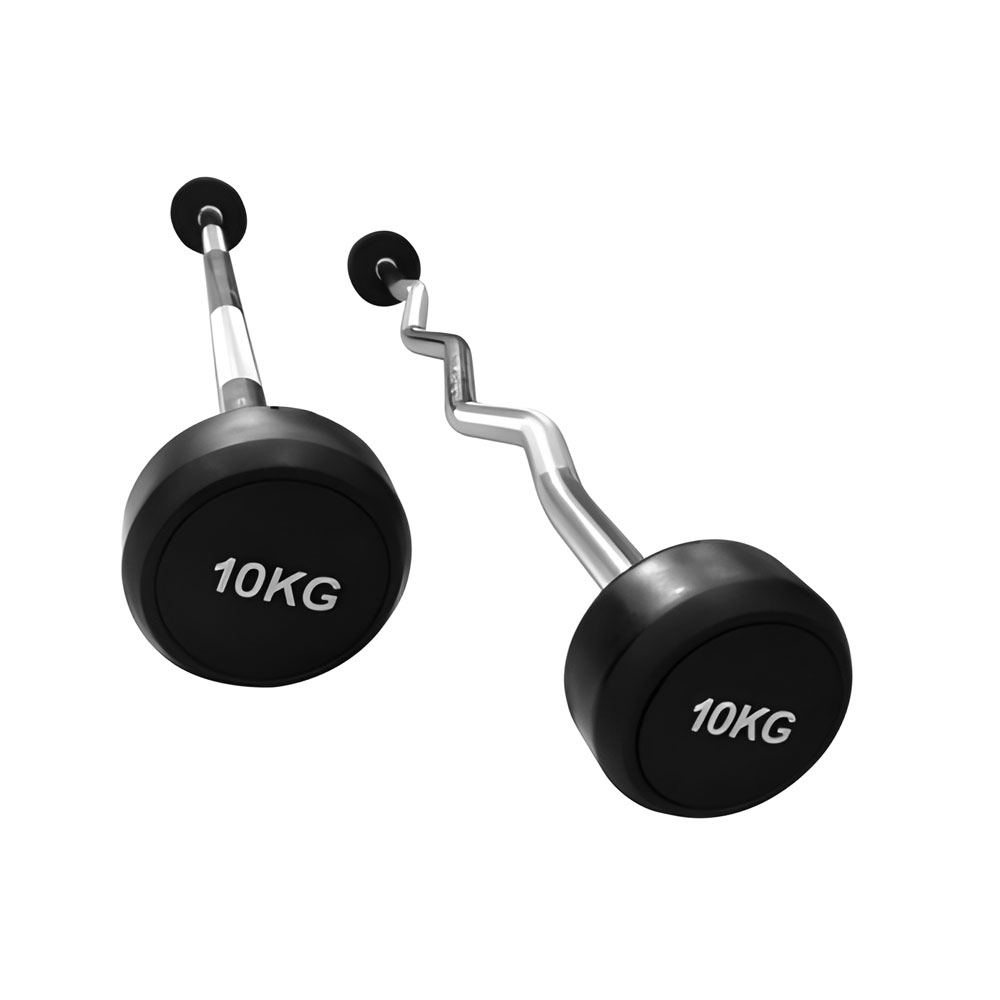 Vinyl-Coated Round-Head Fixed Barbell