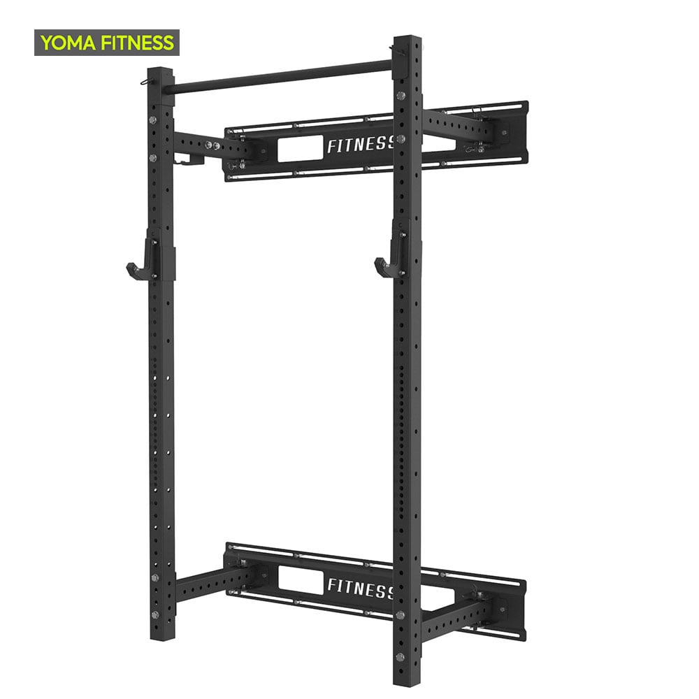 YOMA FITNESS Fold Back Wall Mount Rack