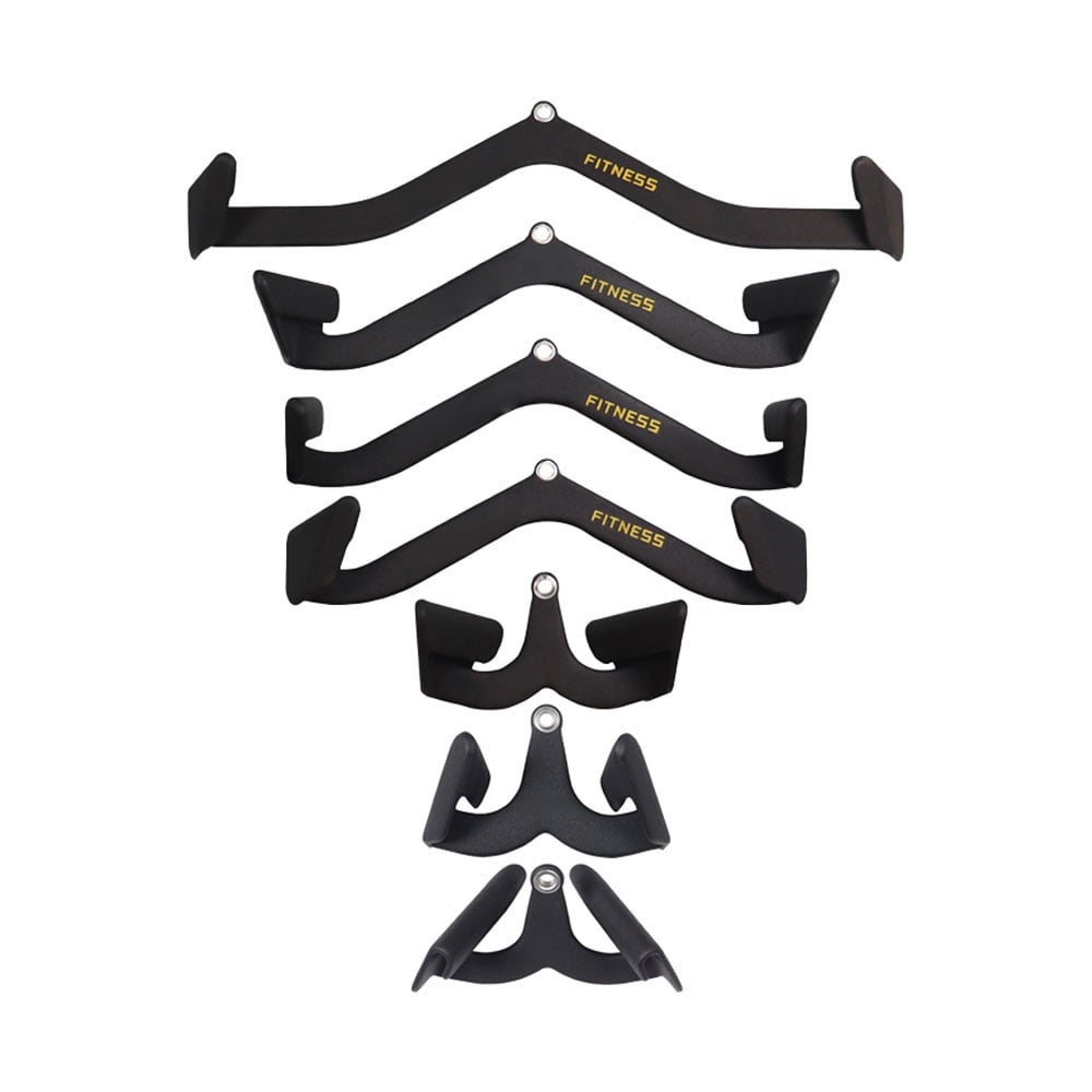 7-piece multi-angle lat pulldown handle set