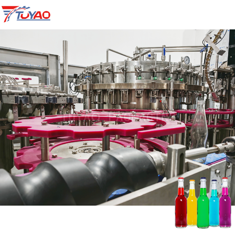 Automatic Glass Bottle Carbonated Soft Drink Filling Machine
