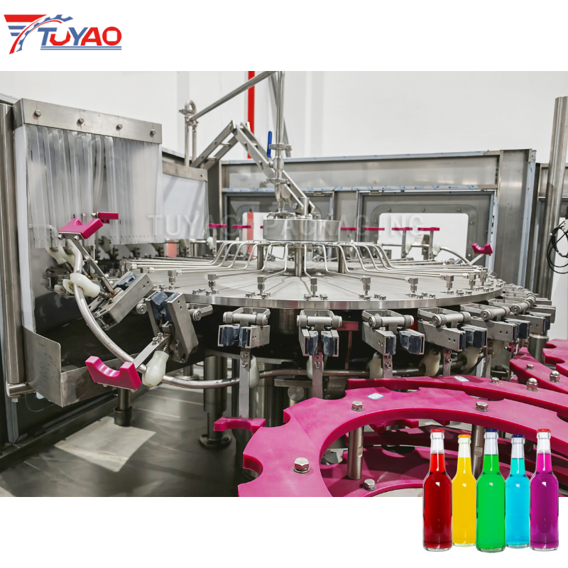 Automatic Glass Bottle Carbonated Soft Drink Filling Machine
