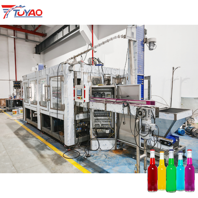 Automatic Glass Bottle Carbonated Soft Drink Filling Machine
