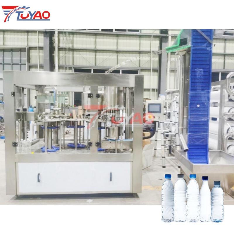 2000BPH Automatic 3-in-1 PET Water Filling Machine
