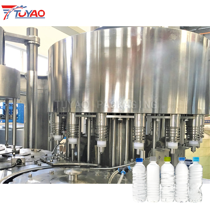 8000BPH 3-in-1 Rinsing Filling Capping Water Filling Machine
