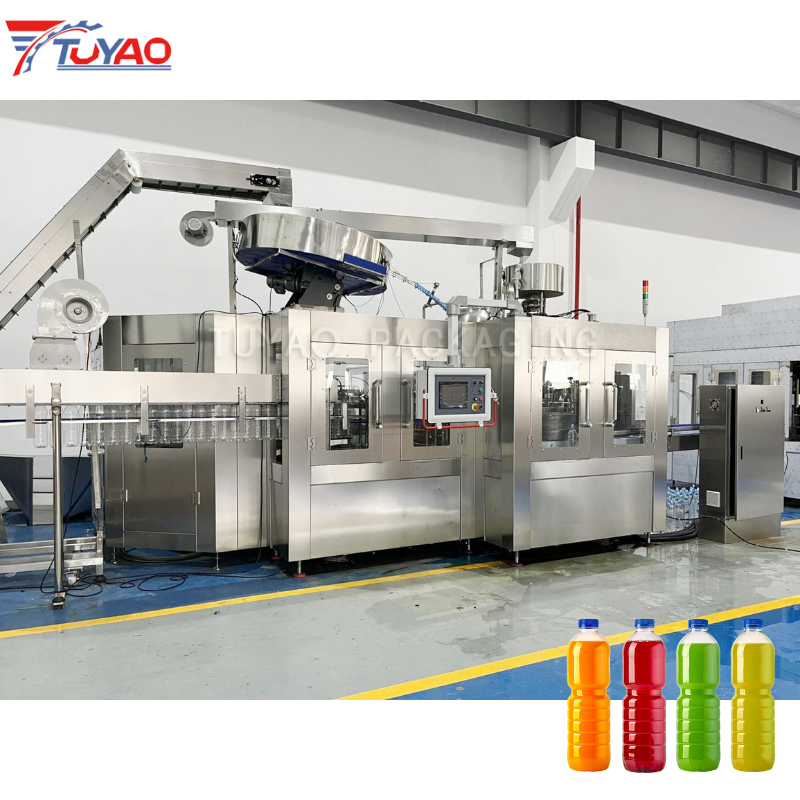 18000BPH Automatic 3 in 1 PET Bottle Juice Hot Filling Machine
