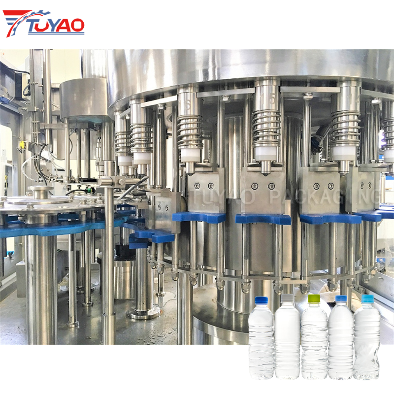 8000BPH 3-in-1 Rinsing Filling Capping Water Filling Machine
