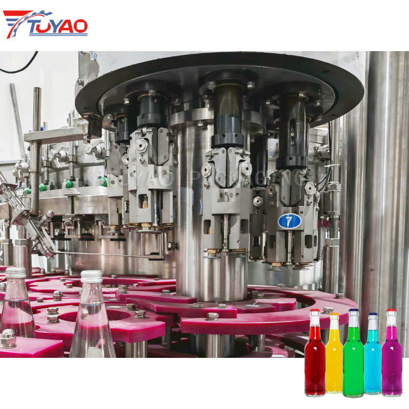 Automatic Glass Bottle Carbonated Soft Drink Filling Machine
