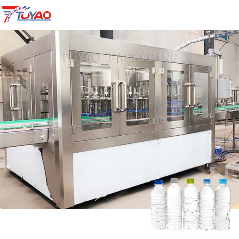 8000BPH 3-in-1 Rinsing Filling Capping Water Filling Machine
