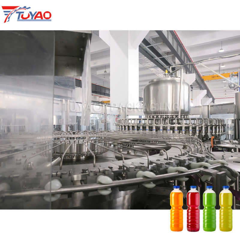 18000BPH Automatic 3 in 1 PET Bottle Juice Hot Filling Machine
