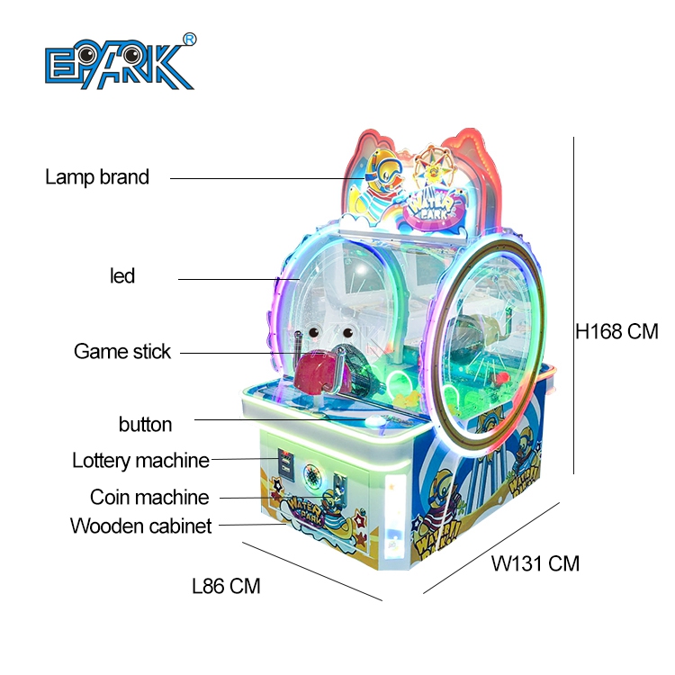 Coin Operated Arcade Game Machine Kids Water Gun Shooting Duck
