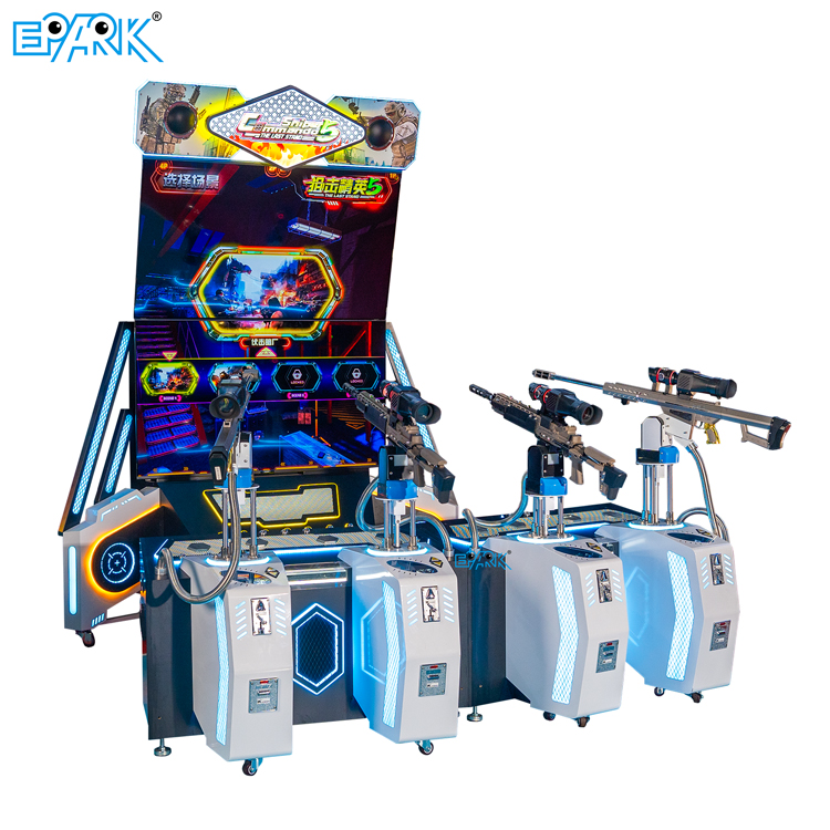 Coin Operated Game 4 Player Shooting Arcade Machine
