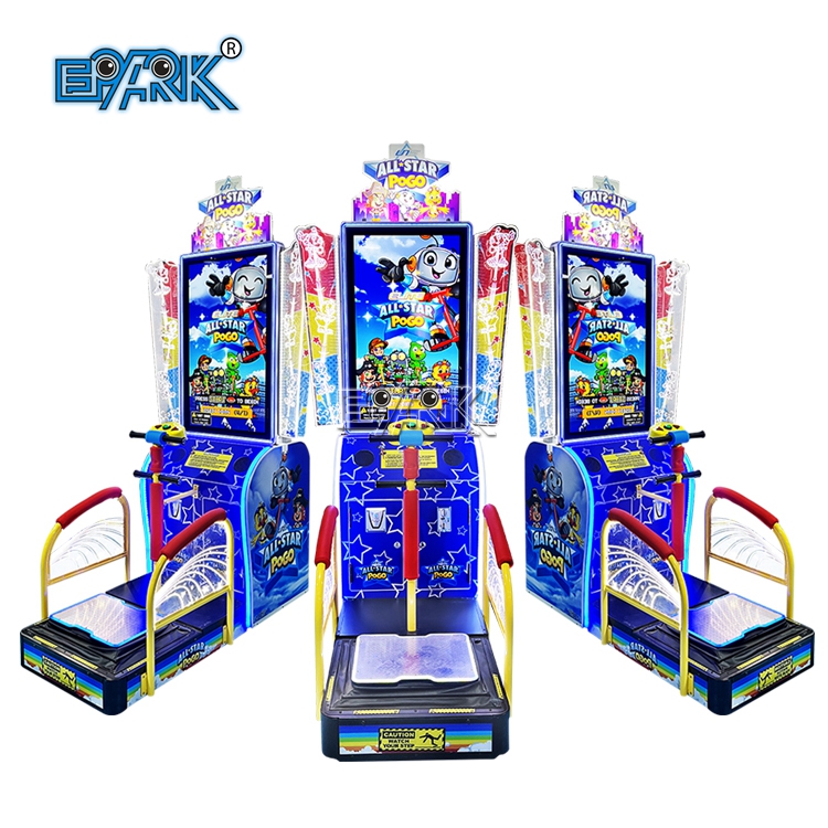 Coin Operated Game Machine All Star Pogo Jumping Arcade Game Machine
