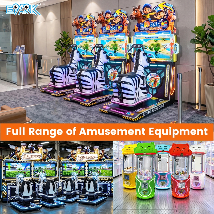 Coin Operated Horse Racing Game Machine for Arcades