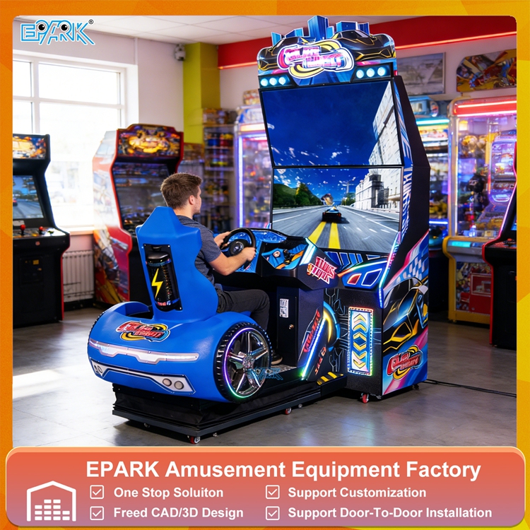 Einzelspieler-Renn-Arcade-Maschine mit Fahrsimulator