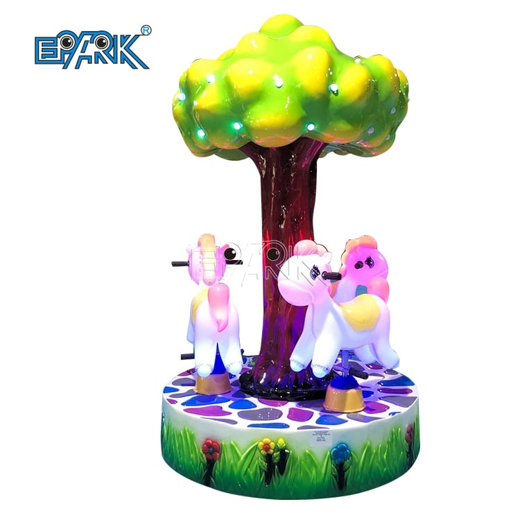 Coin Operated Kiddie Ride Carousel Horses
