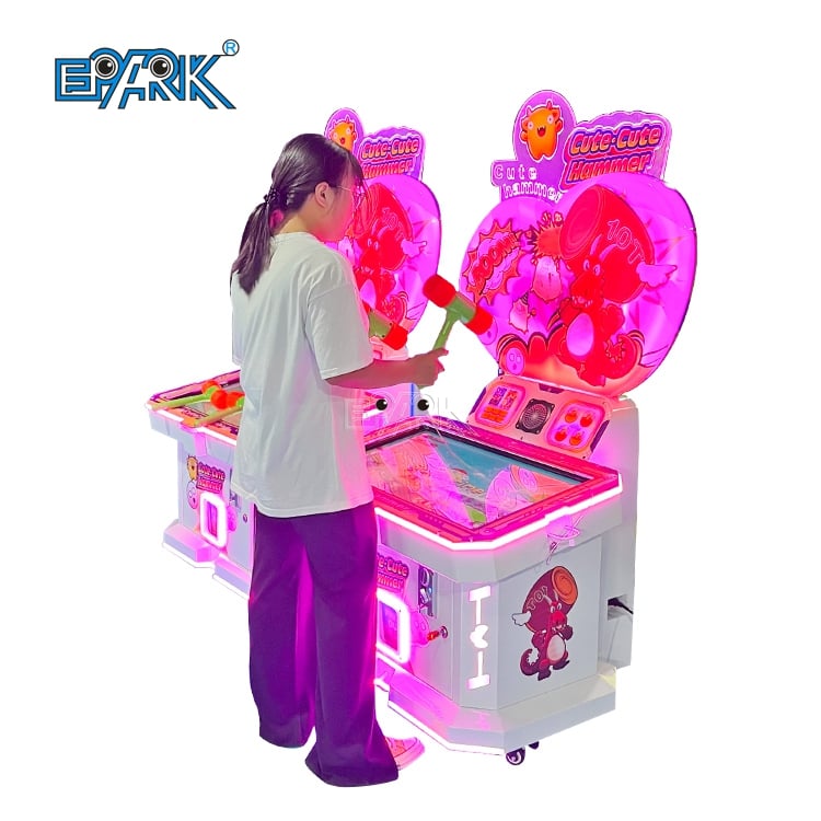 Arcade Games Hitting Hammer Video Game Machine