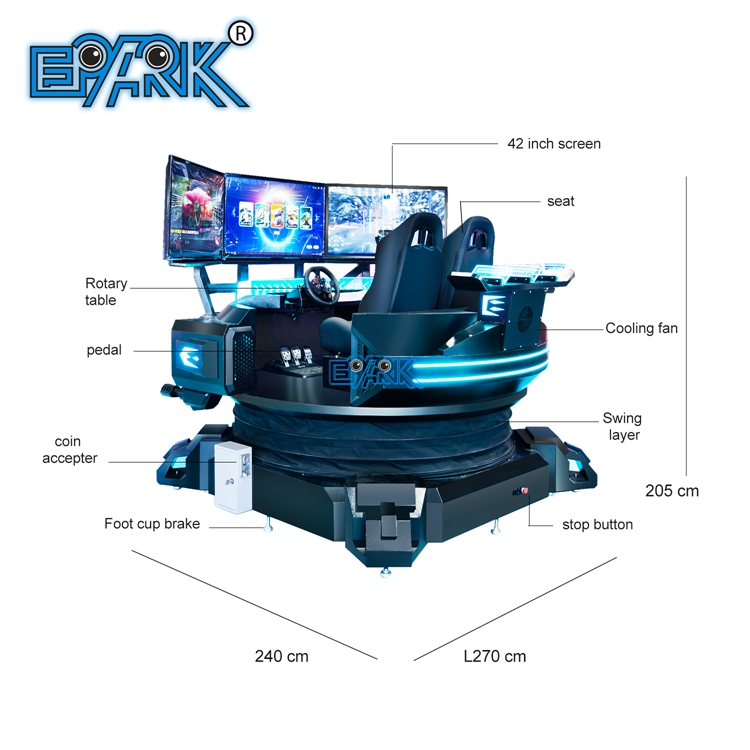 3DOF 3 Layar Simulator Balap
