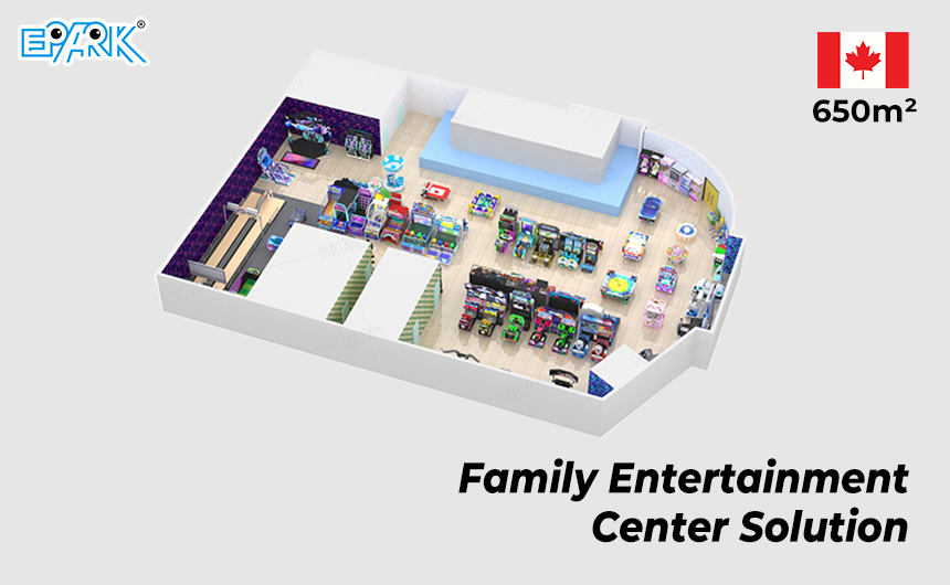 650m² Canada Arcade & Bowling Center Project