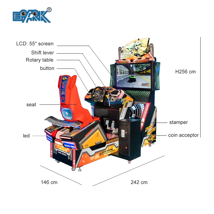 Innenerhaltungssimulator Fahrzeug Betriebsgetränke-Arcade-Rennsimulator Fahrzeugfahrspielsmaschine