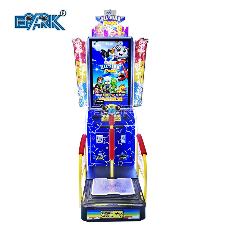 Coin Operated Game Machine All Star Pogo Jumping Arcade Game Machine