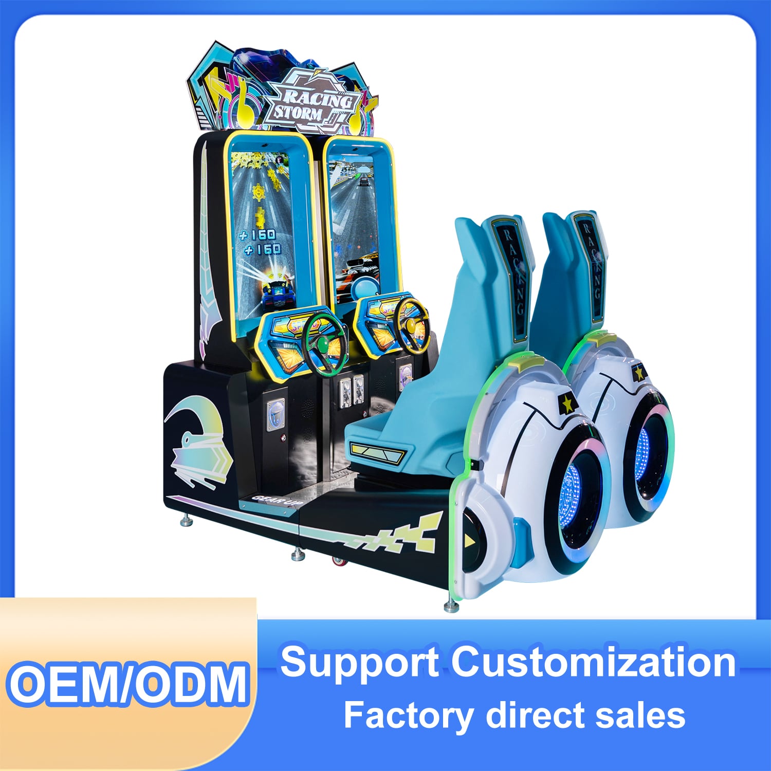 Rennspiel-Automatenmaschine Münzbetriebener Arcade-Fahrzeugsimulator