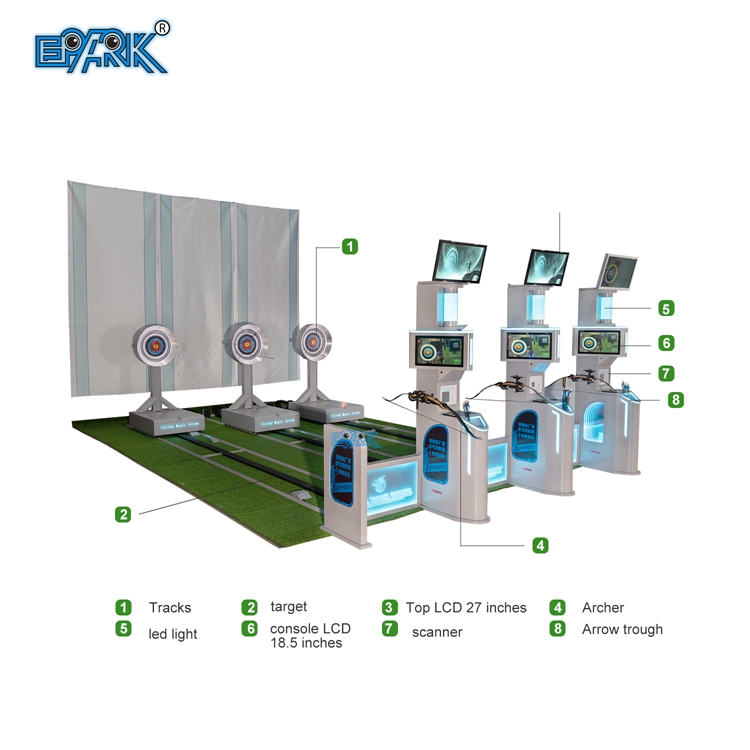 Customize Coin Operated Arcade Electronic Sports Archery Game Machine