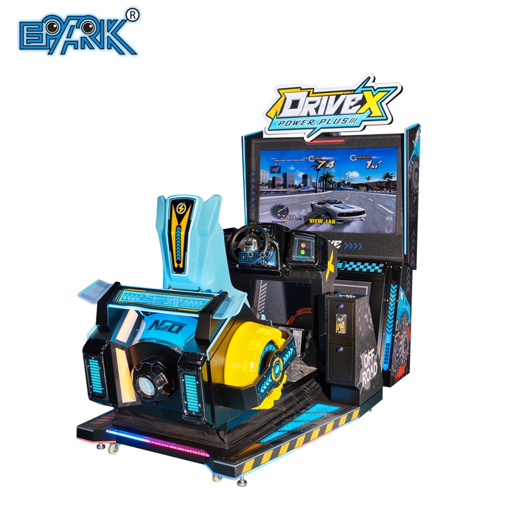 Münzbetriebener Arcade-Fahrersimulator 55 Zoll Dynamisches Rennvideospielgerät