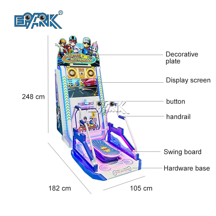 Coin Operated Skateboard Simulator Game Machine Arcade Game